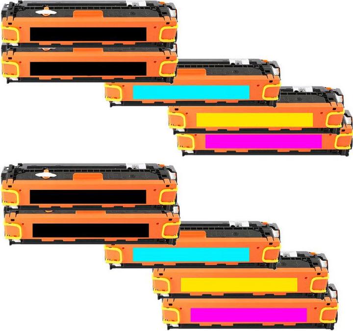 Actual product image Hermex Compatible HP Color LaserJet 2840 AiO Toner Cartridges (M, FC, Y, C)