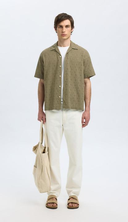Produktbild Selected Homme Broderie Anglaise Kurzarmhemd (XL)