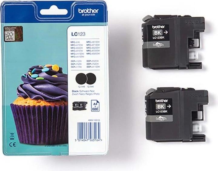 Actual product image Brother LC-123 BK Doppelpack (FC)