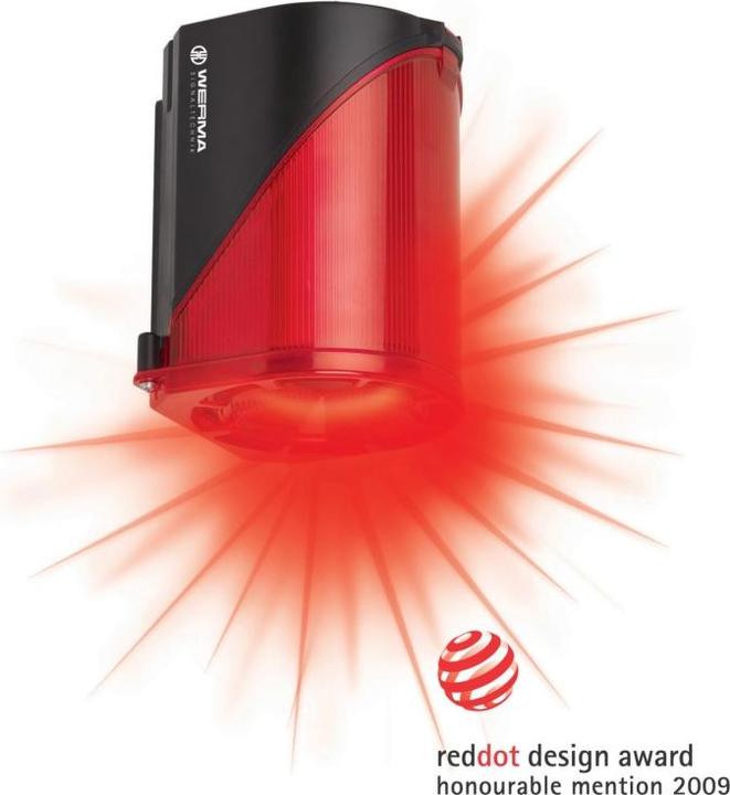 Actual product image Werma LED/Sounder 114dB 24Vac/dc Red
