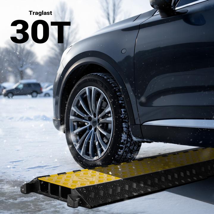 Produktbild Wiltec Kanal Kabelbrücke 50t 40km/h Überfahrschutz 95x49x8cm Kabelkanal Kabel (Kabelbrücke, 95 cm)