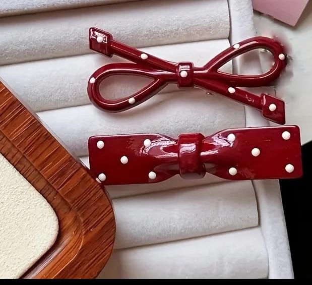 Immagine prodotto Activity Board 4 Stück niedliche Retro-Haarnadeln mit Schleifen - Polka Dot Haarnadeln mit Pailletten, Haarschmuck (4 pz.)