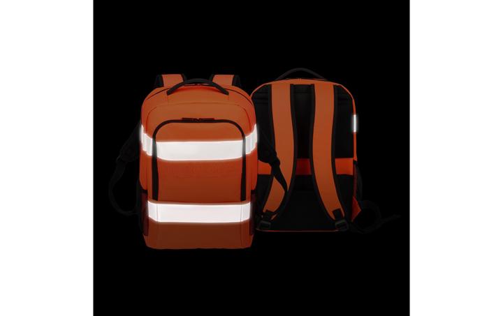 Actual product image Dicota Backpack HI-VIS Base 24 litre orange (24 l)