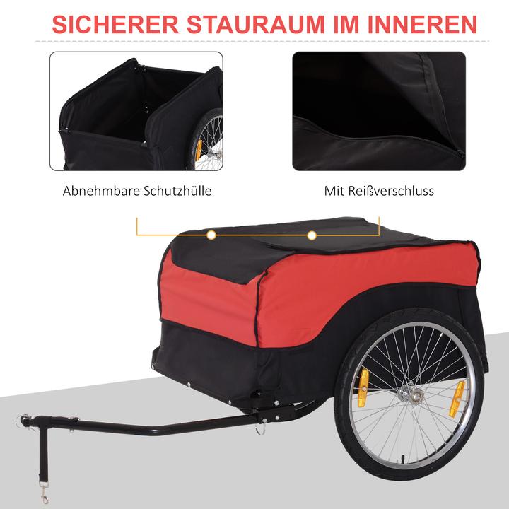 Actual product image Homcom Bicycle trailer with canopy