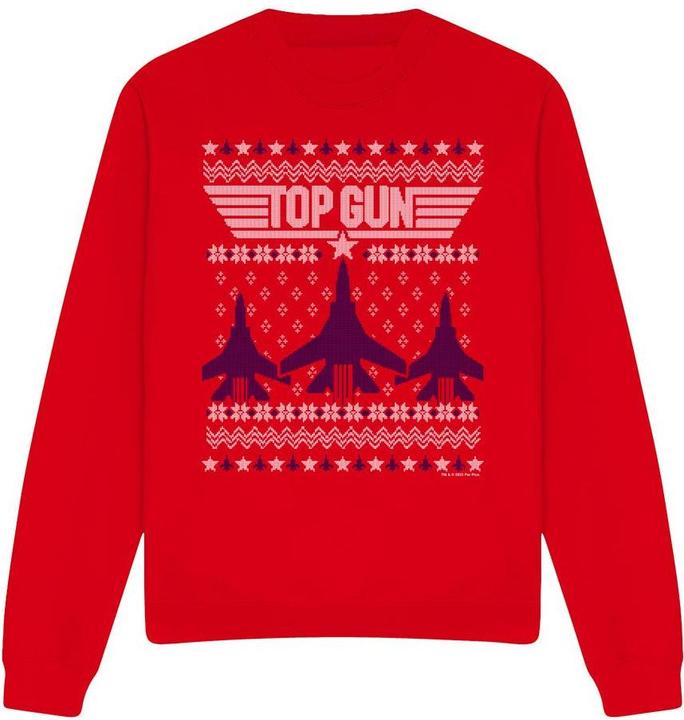 Top Gun Ugly Sweatshirt weihnachtliches Design