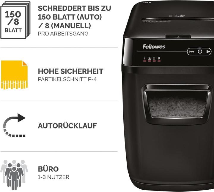 Immagine prodotto Fellowes AutoMax 130C Shredder (Taglio delle particelle)