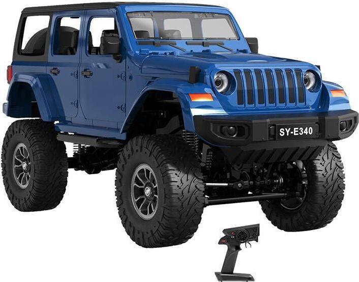 Produktbild Double Remote-controlled car 1:14 (blue) Jeep Crawler Pro E340-003