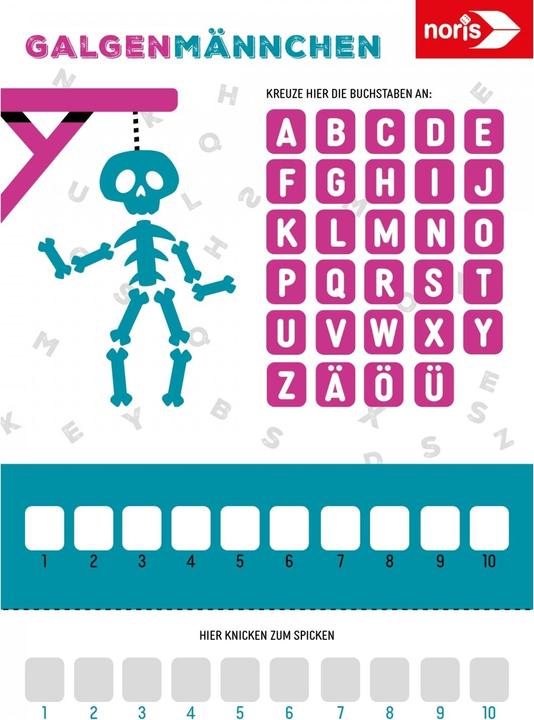 Produktbild Noris Galgenmännchen - Spielblock (Deutsch)