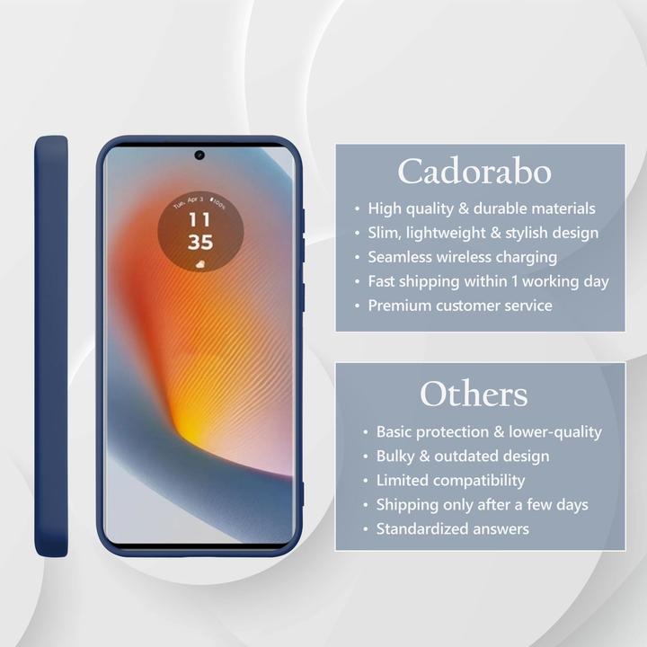 Image du produit Cadorabo Coque pour Motorola Moto Edge 50 Fusion TPU Liquid Silicone Case (Motorola Edge 50)