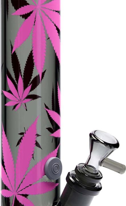 Immagine prodotto Black Leaf Bong di vetro Rosa Cannaleaf, 40 cm