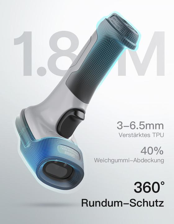 Actual product image Inateck Barcodescanner 72 gray (BCST-72 gray) (2D barcodes, 1D barcodes)