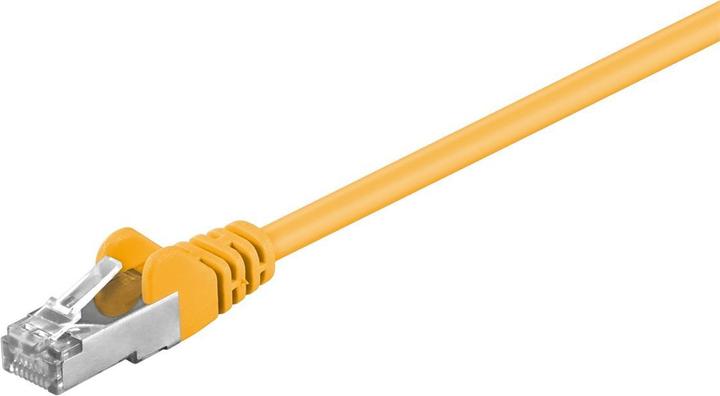 Image du produit Goobay CAT 5e Câble patch, SF/UTP, jaune, 1 m (S/UTP, CAT5e, 1 m)
