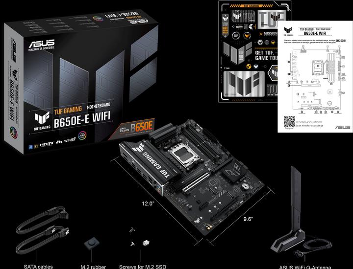 Actual product image ASUS MB TUF GAMING B650E-E WIFI (AM5, AMD B650E, ATX)
