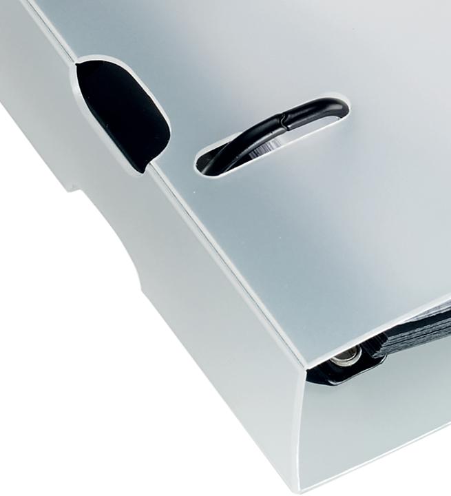 Actual product image Kolma Show book Visit 12.5x21 cm 4 rings filling height 2.5 cm colourless (125 x 210 mm, 35 mm, 1 Piece)