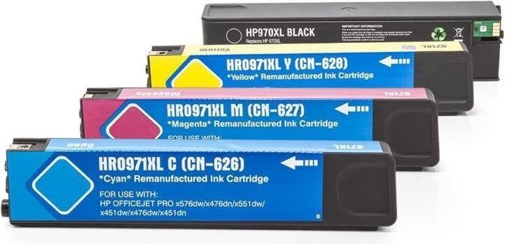 Produktbild Hermex Alternative Tintenpatrone zu HP 970, 971 XL (M, BK, Y, C)