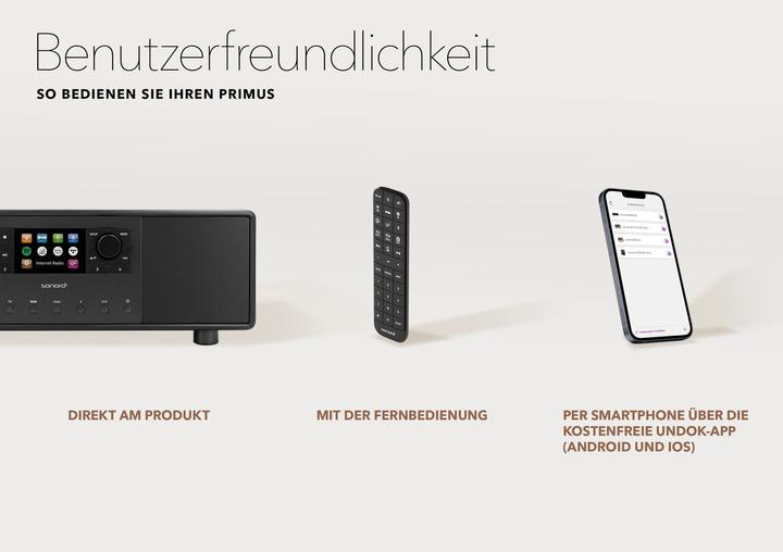 Actual product image Sonoro Primus (DAB+, Web radio, Bluetooth, Radio Frequency (RF))