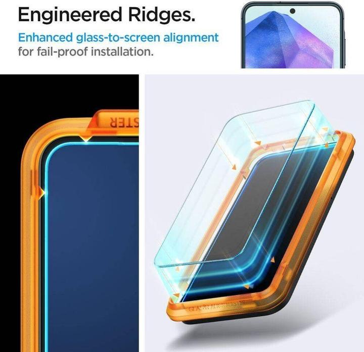 Produktbild Spigen ALM Glas.Tr Sam A55 5G 2szt. szkło hartowane AGL07775 (2 Stück, Samsung Galaxy A55)