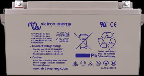 Produktbild Victron Energy 12V/230Ah AGM Super Cycle Batterie M8 (12 V, 230 Ah)