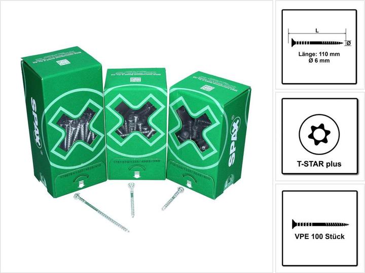 Actual product image Spax Adjustment screws (100 Screws per piece)