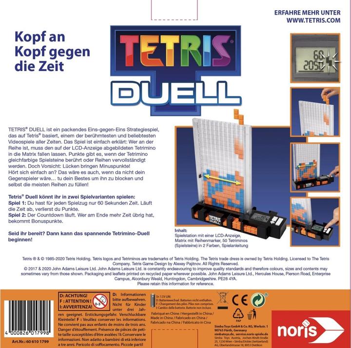 Actual product image Noris Tetris Duel (German)