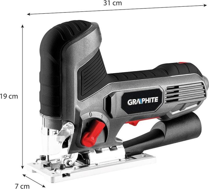 Image du produit Graphite Puzzles 600W, nombre de mouvements 800-3000 min-1, avec poignée sur le corps