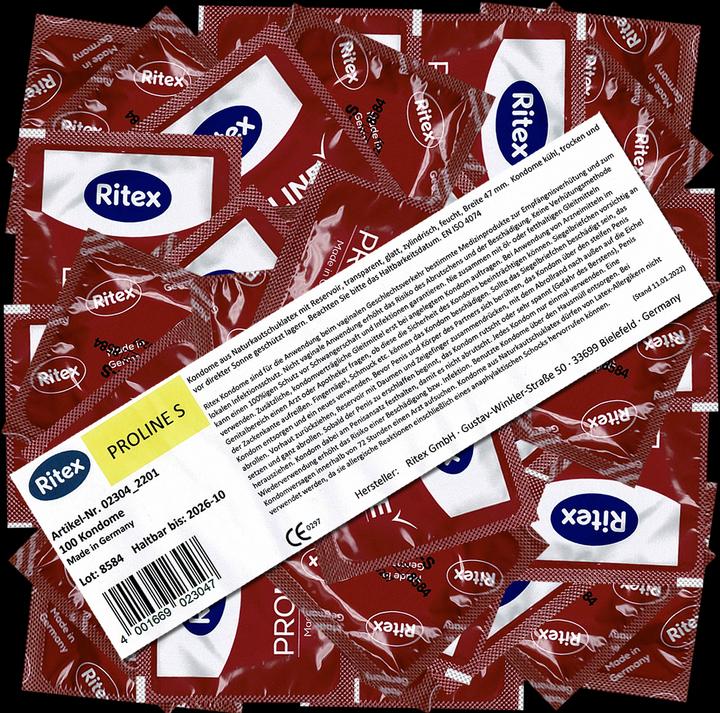 Actual product image Ritex ProLine S" 100 condoms with slim fit for a particularly safe feeling (100 pcs.)