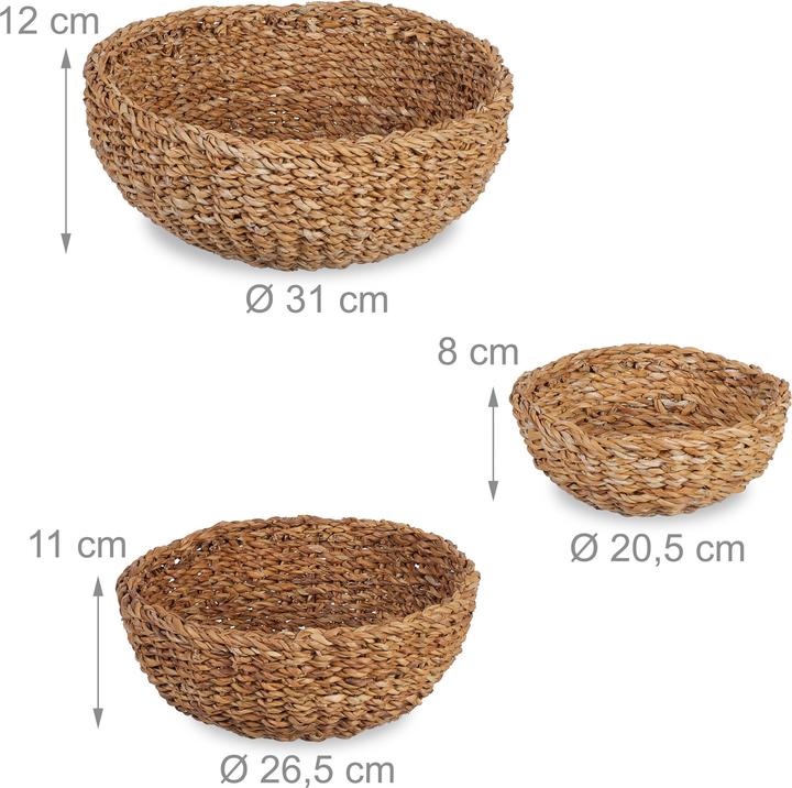 Actual product image Relaxdays 3x storage baskets (3 x)