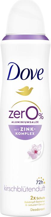 Immagine prodotto Dove Deodorante Aerosol 0% Fiori di Ciliegio 150 ml (Getto vaporizzato, 150 ml)