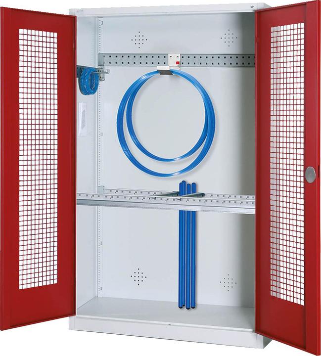 Immagine prodotto C+P Armadio modulare per attrezzature sportive con attrezzatura di base (HxLxP: 195x120x50 cm, con ante