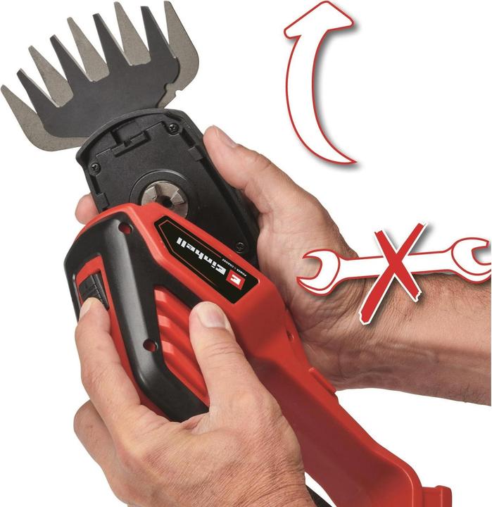 Actual product image Einhell 18 V Battery Grass and Shrub Shears GE-CG 18/100 LiT Power X-Change (Cordless hedgecutters)