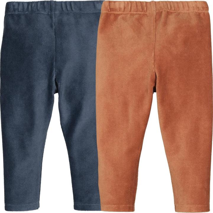 Image du produit La Redoute Collections Lot de 2 leggings en velours côtelé fin (86)