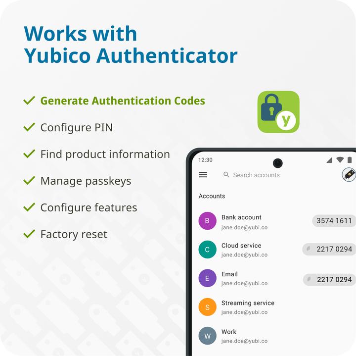 Actual product image Yubico YubiKey 5C