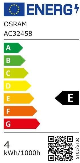 Energie-Label Osram Led Base Classic B (E14, 4 W, 470 lm, 2 x, E)