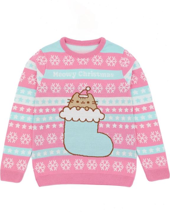 Pusheen Sweatshirt Mädchen weihnachtliches Design (140)
