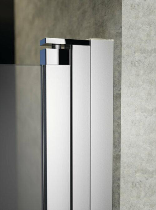 Actual product image Hüppe Design pure folding door, left-hand fixing, width 800mm, height 2000mm, installation on tiled (211 cm, 88 cm, 200 cm)