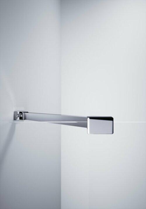 Produktbild Hüppe Design pure 4-Eck Schwingtür, mit festem Segment, Breite:120cm Höhe:190cm Anschlag links & (211 cm, 128 cm, 11 cm)