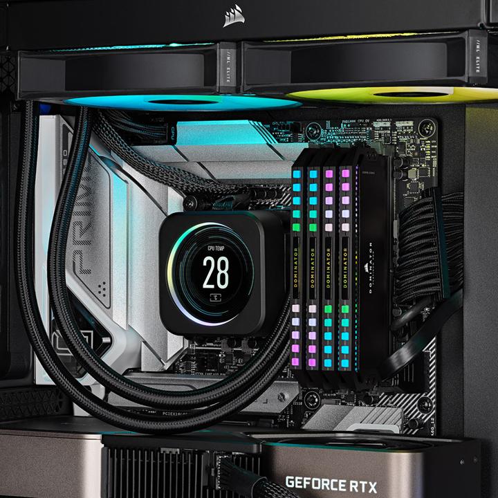 Immagine prodotto Corsair KIT DDR5 64GB PC 6400 CL32 (2x32GB) DOMINATOR P RGB retail (2 x 32GB, 6400 MHz, RAM DDR5, DIMM)