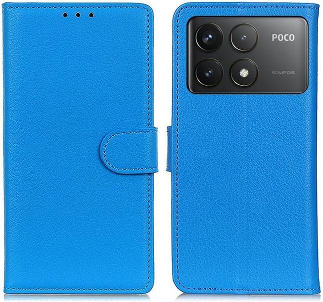 Actual product image MU Classic Litchi Leather Bookcover Series (Xiaomi Poco F6 Pro)