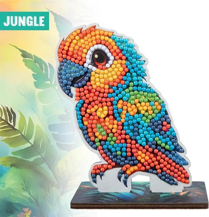 Produktbild Craft Buddy Jungle Papagei, Crystal Art Buddy, ca. 11x8cm