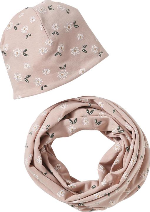 Image du produit Vertbaudet Mädchen-Set: Mütze & Rundschal mit Blumen
