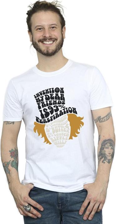 Image du produit Willy Wonka & the Chocolate Factory - T-shirt WILLY WONKA TYPED HEAD - Homme (M)