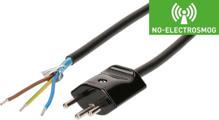 Produktbild Max Hauri Elektrobiologie MHAG Netzkabel 3G1.0 geschirmt Typ 12 (3 m)