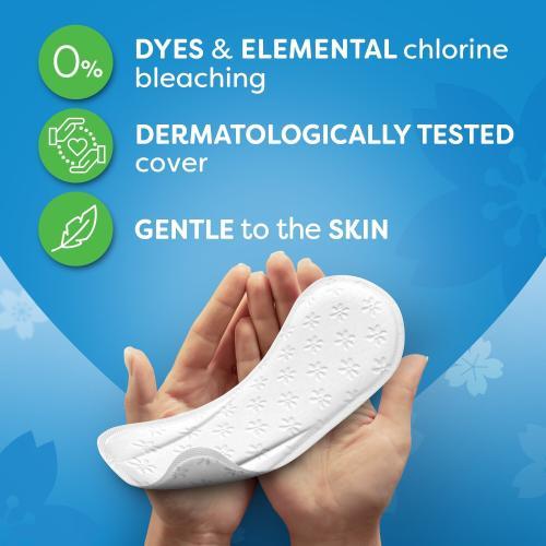 Actual product image Carefree Cotton Flexiform (56 x, Panty liners)
