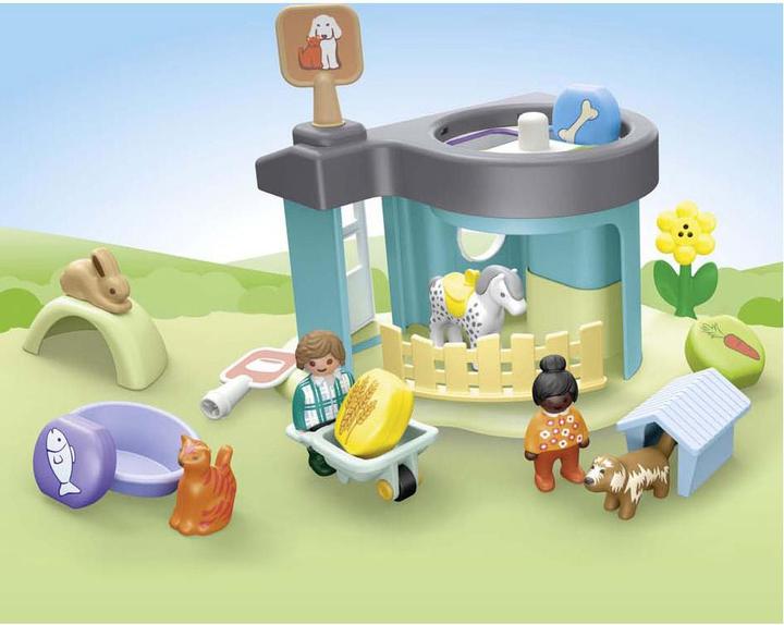 Actual product image Playmobil Pet boarding with food dispenser (71690, Playmobil 1.2.3)