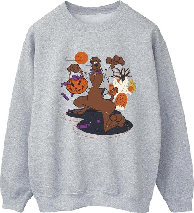 Actual product image Scooby Doo Mens Pumpkin Sweatshirt (M)