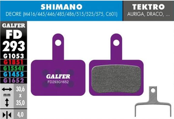Galfer Bike E-bike brake pads (Shimano, Tektro, Semi-metallic)