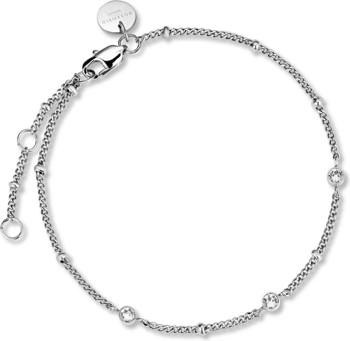 Rosefield Steel bracelet with crystals TOCCOMBO JTBTS-J431 (L) (19.50 cm, Edelstahl)