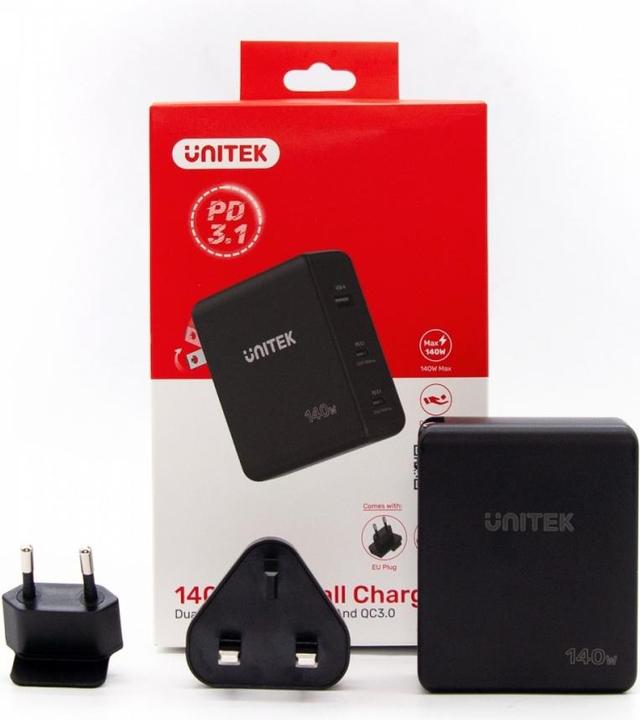 Immagine prodotto Unitek ŁADOWARKA GAN 2X USB-C USB-A 140W (140 W)