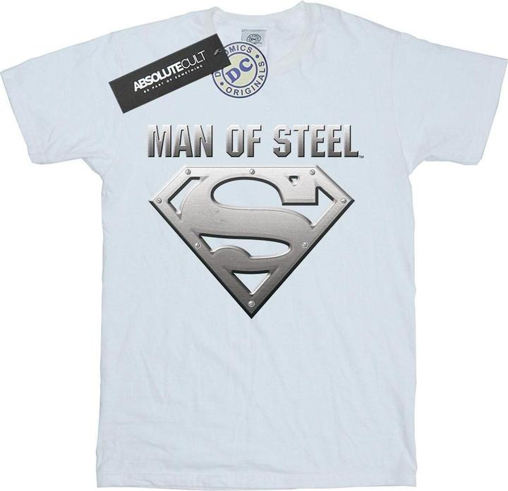 Actual product image Mens Superman Man Of Steel Shield T-Shirt (S)