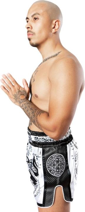 Produktbild 8Weapons 8 WEAPONS Muay Thai Shorts Carbon Sak Yant Tigers white (XL)